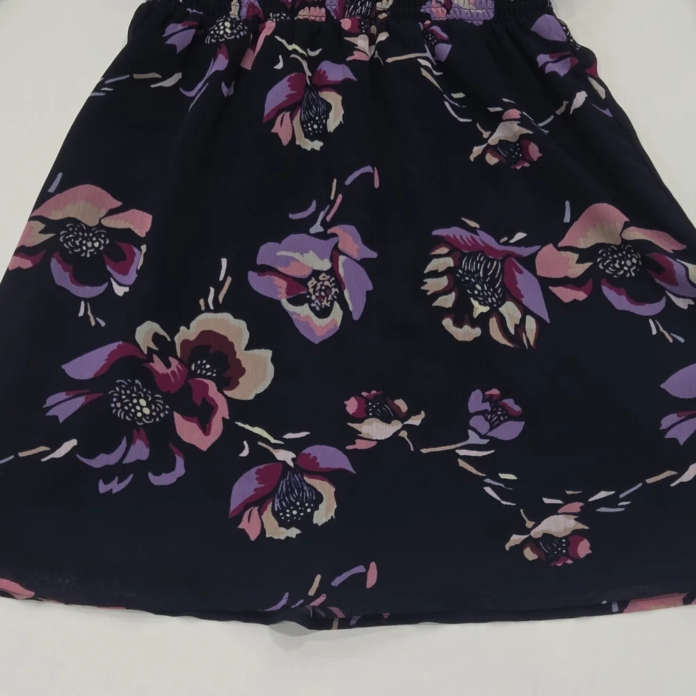 J.Crew Factory Floral Smocked-Waist Dress Size XS - Picture 4 of 10